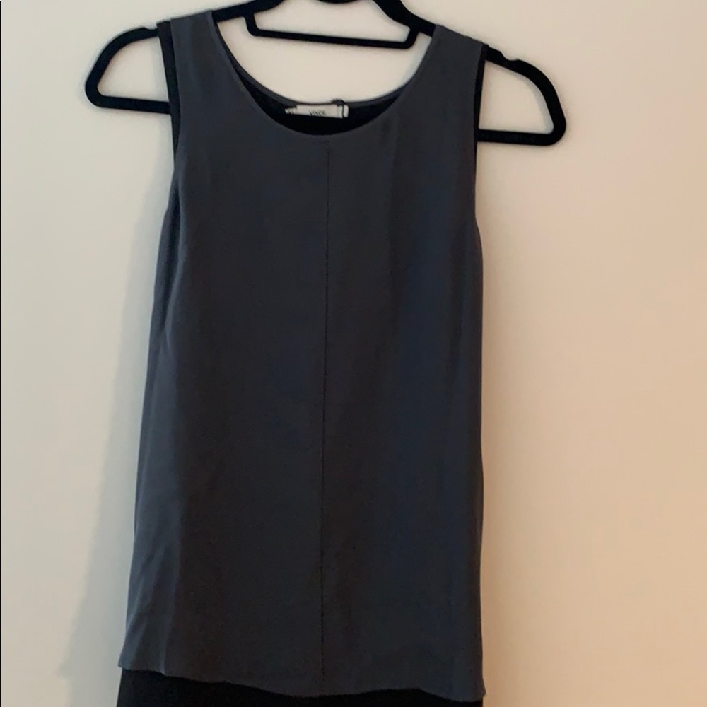 Beautiful Gray Silk Vince Top